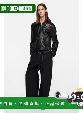 欧洲直邮ACNE(艾克妮)皮革机车夹克