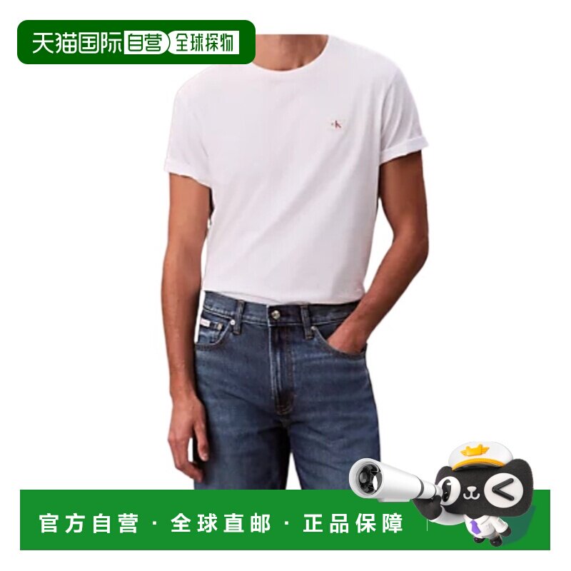 1h可退 香港直邮CALVIN KLEIN 男士T恤 LV04RC272GYAF SS2026 花