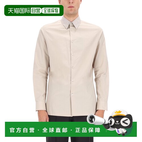 1h可退 香港直邮FENDI 男士衬衫 FS0751AVDDF0GDM SS2026 白色 长