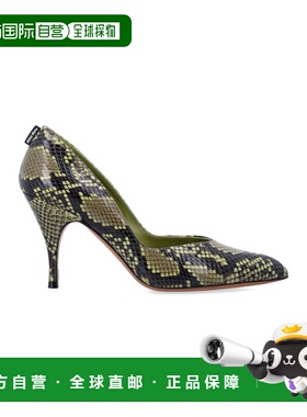 1h可退 香港直邮Miu Miu 缪缪 女士 MIU MIU AYERS 蛇纹皮质浅口