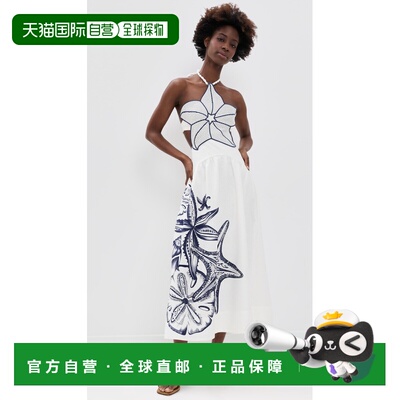 1h可退 美国直邮FARM RIO 女士 Coast 星星长款连衣裙  舒适时尚