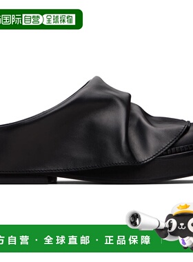 1h可退 香港直邮The Attico 女士 黑色 Mini Robin Sabot Slip-on