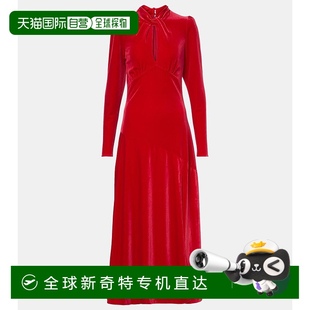 天鹅绒针织中长连衣裙 1h可退 香港直邮GANNI 甘尼 女士