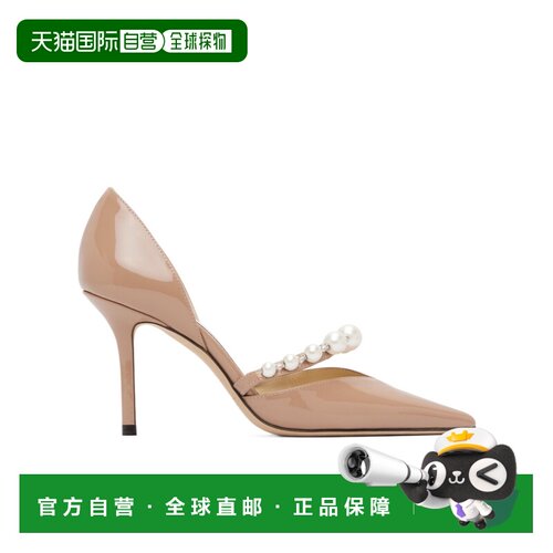 1h可退 香港直邮JIMMY CHOO 女士高跟鞋 AURELIE85BALLETPINKWHIT