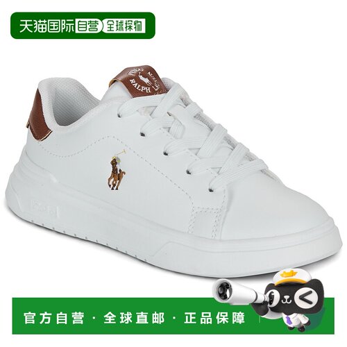 欧洲直邮Polo Ralph Lauren 拉夫劳伦 童鞋 低帮板鞋 春夏 白色 H