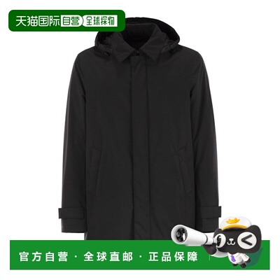 香港直邮HERNO 男士羽绒服 PI001242U128409300 CO 黑色 PIUMINI