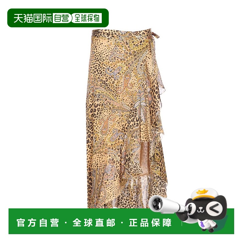 香港直邮Etro 艾特罗 女士 Angel Skin 印花中長裙 WRFA017699SA1