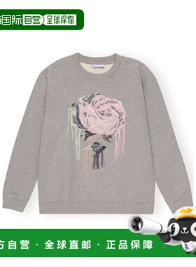 1h可退 香港直邮Ganni 圆领长袖卫衣 T4031