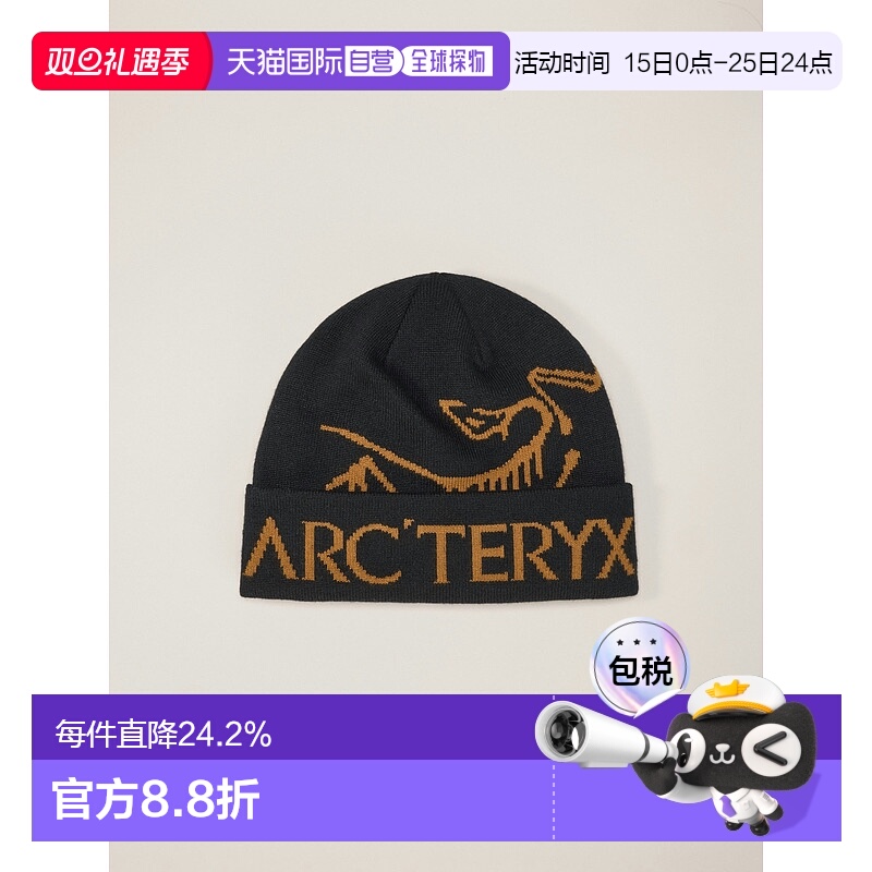 欧洲直邮Arc'teryx始祖鸟 BIRD WORD徽标绒线帽男女同款