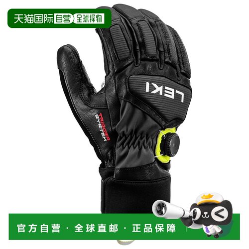 欧洲直邮LEKI 男士手套 2026182BLACKGRAPHITEICE【付后1h可退】