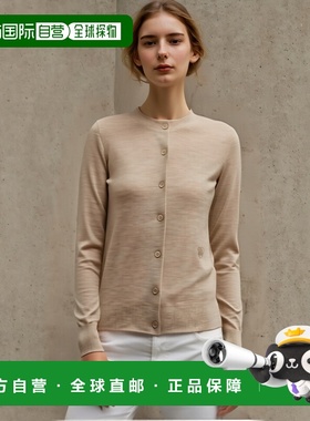 1h可退 香港直邮Burberry 巴宝莉 女士 標誌刺繡紐扣開襟衫 81031