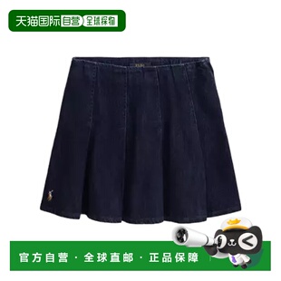 1h可退 香港直邮Polo Ralph Lauren 褶皱牛仔裙 313978801