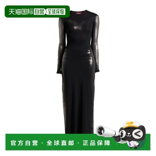 1h可退 香港直邮Diesel 迪赛 女士 长款连衣裙 black黑色 舒适时