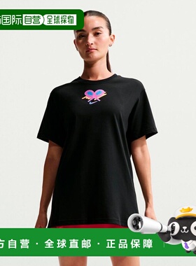 自营欧洲直邮Nike耐克 Dri-Fit Slam Oversize女士黑色棉质T恤