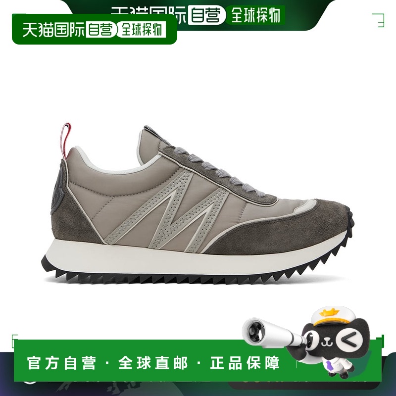 香港直邮Moncler 盟可睐 男士 灰色 Pacey 运动鞋 J209A4M00010M4