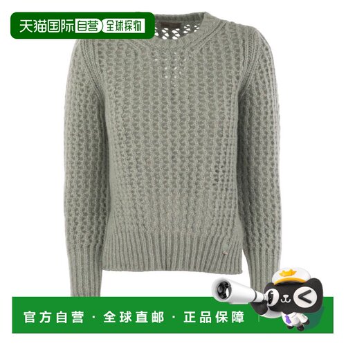 1h可退 香港直邮Herno 女士 羊驼毛羊毛纱线针织衫 MG00020DR7019