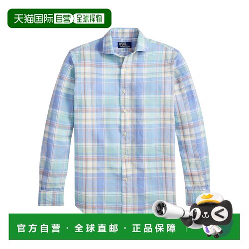 香港直邮ralph lauren 拉尔夫劳伦 男士 衬衫 710B14315亚麻