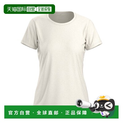 自营1h可退 欧洲直邮ARCTERYX始祖鸟 TAEMA女士麻灰白再生聚酯短T