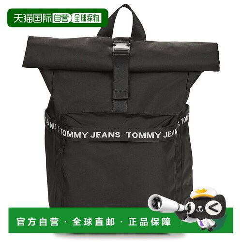 欧洲直邮Tommy Jeans 女士 TJM ESSENTIAL ROLLTOP BP 双肩包 黑