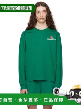 香港直邮Casablanca 男士 绿色 Montagne 长袖 T 恤 MPF25JTP1510