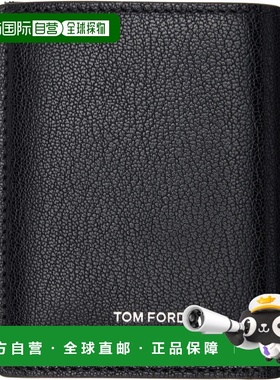 香港直邮Tom Ford 汤姆 福特 男士 黑色 Elongated T Line Foldin