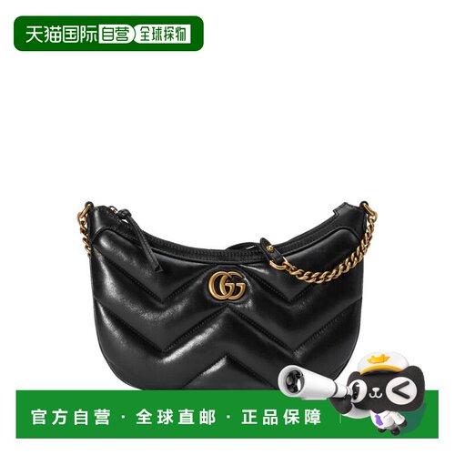 1h可退 欧洲直邮GUCCI 女士斜挎包 777263AAC741000 AW2025 黑色