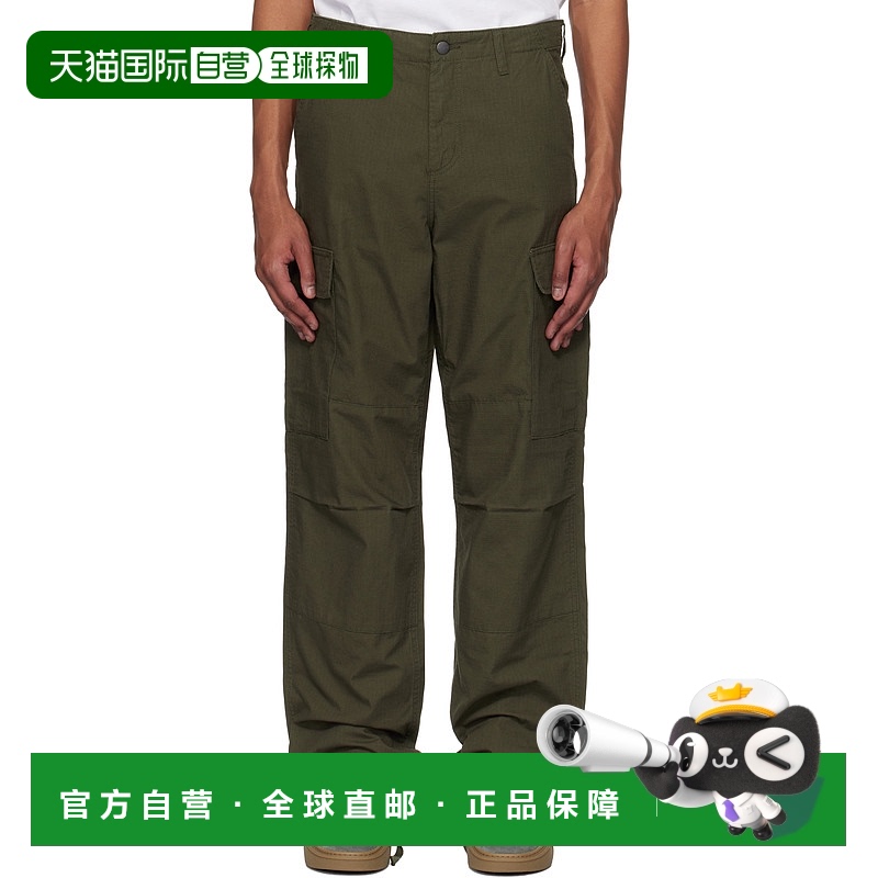 香港直邮Carhartt 卡哈特 男士 绿色 Regular 工装裤 I032467