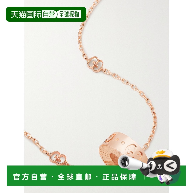 1h可退 香港直邮Gucci 古驰 女士 Icon 18K 玫瑰金项链 729373J85