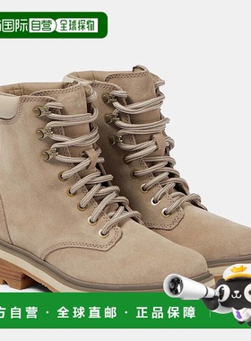 1h可退 香港直邮Sorel 冰熊 女士 Lennox™ STKD 系带绒面革登山靴
