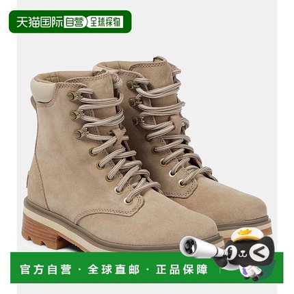 1h可退 香港直邮Sorel 冰熊 女士 Lennox™ STKD 系带绒面革登山靴