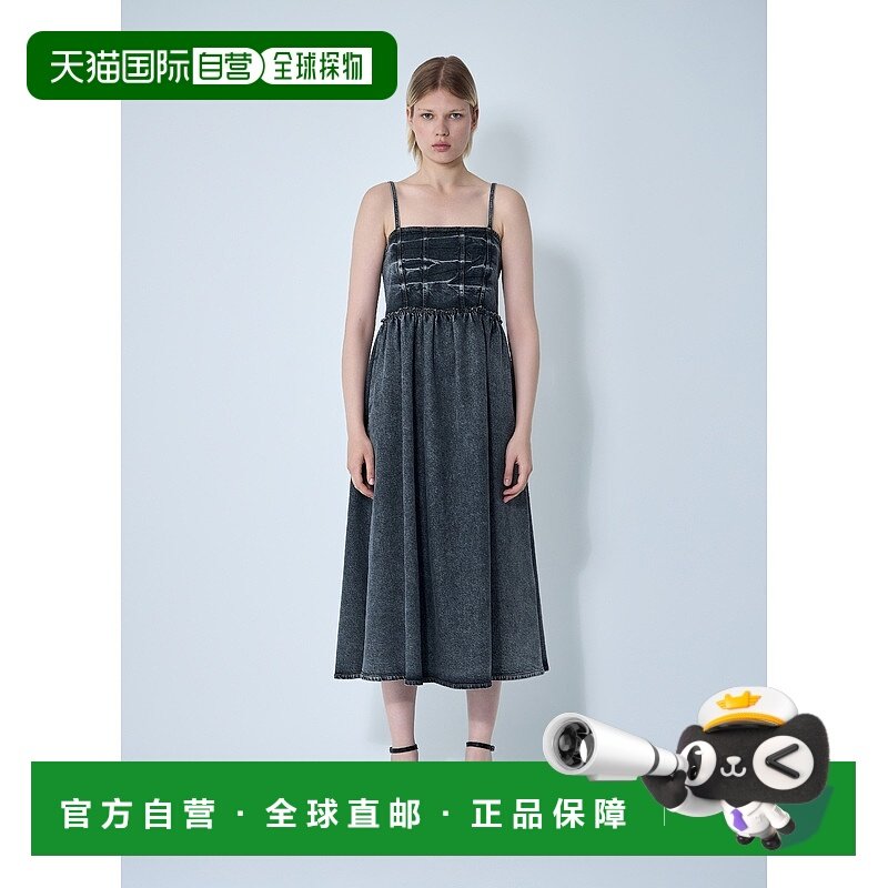 1h可退 香港直邮GANNI 甘尼 女士 弹力未来牛仔连衣裙 J1690拼接,女装/女士精品,连衣裙,淘宝优惠券,粉丝福利购,淘宝优惠卷