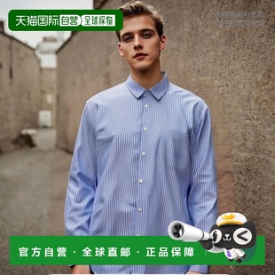 条纹纽扣衬衫 Garcons FZB141PER Des 香港直邮Comme