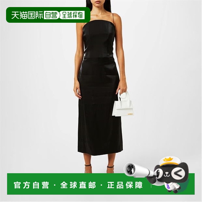 1h可退 香港直邮Jacquemus 女士 La Carino 连衣裙 black黑色 舒