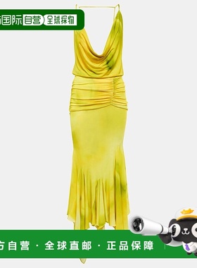 香港直邮The Attico 女士 Melrose 荡领中长连衣裙 001288