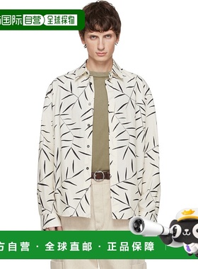 香港直邮Jacquemus 男士 灰白色 The Simon 衬衫 25HSHM00541AW00