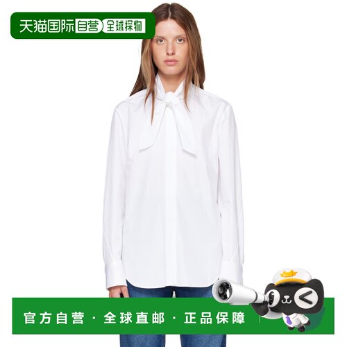 香港直邮Givenchy 纪梵希 女士 白色 Cocoon 衬衫 BW61MG165R