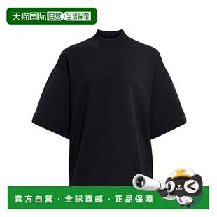 香港直邮Alaia 方形短袖T恤 AA9H1269K083B半高领