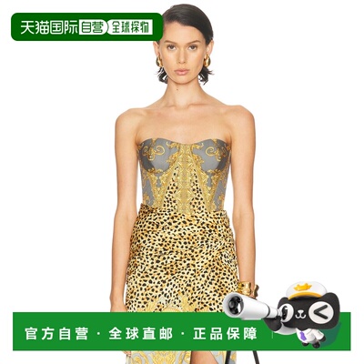 1h可退 香港直邮versace 范思哲 女士 抹胸连体衣 10221821A16264