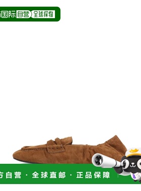 1h可退 香港直邮Miu Miu 缪缪 女士 MOCASSINI CAMOSCIO 平底鞋 5