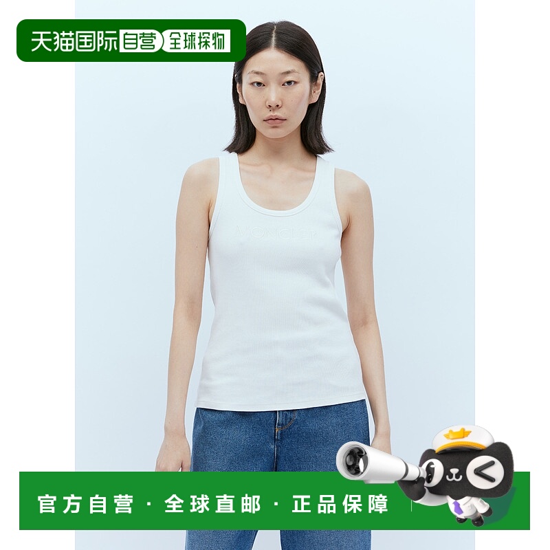 1h可退 香港直邮Moncler 盟可睐 女士 徽标刺绣背心 8P0000689AK6