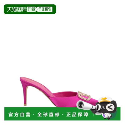 1h可退 香港直邮valentino 华伦天奴 女士 Mules 木屐 purple紫色