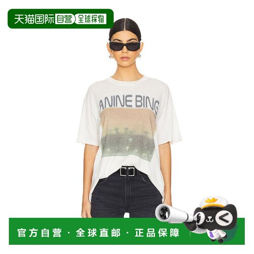 香港直邮ANINE BING 女士 Cade Mushrooms T恤 A0810140