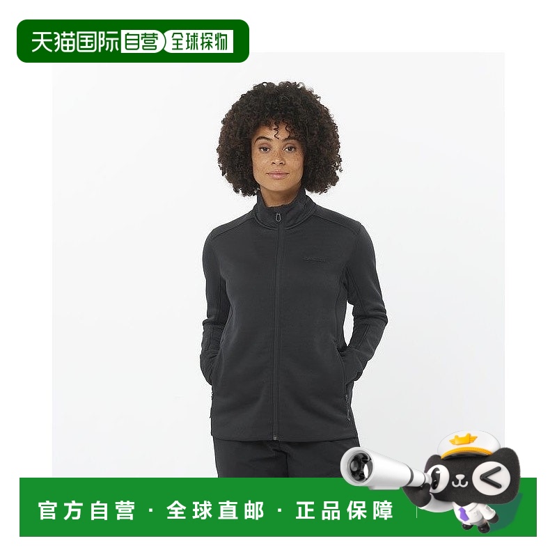 自营欧洲直邮Salomon萨洛蒙 OUTLINE WARM系列女士深黑色聚酯纤维