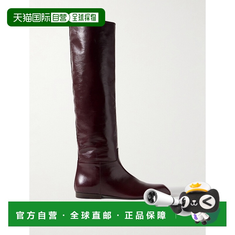 香港直邮KHAITE 女士 Colt 漆皮及膝靴子 F1107943