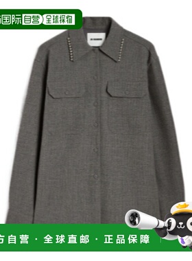 香港直邮Jil Sander 羊毛帆布衬衫 J03DL0210J41557