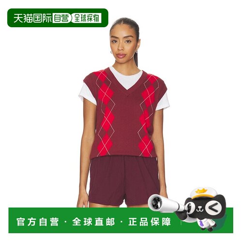 香港直邮VARLEY 女士 Ruben 菱形针织背心上衣 VAR03115