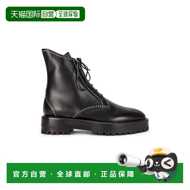 1h可退 香港直邮alaia 女士 Oeillets 皮质细靴子 AA3B014CK008