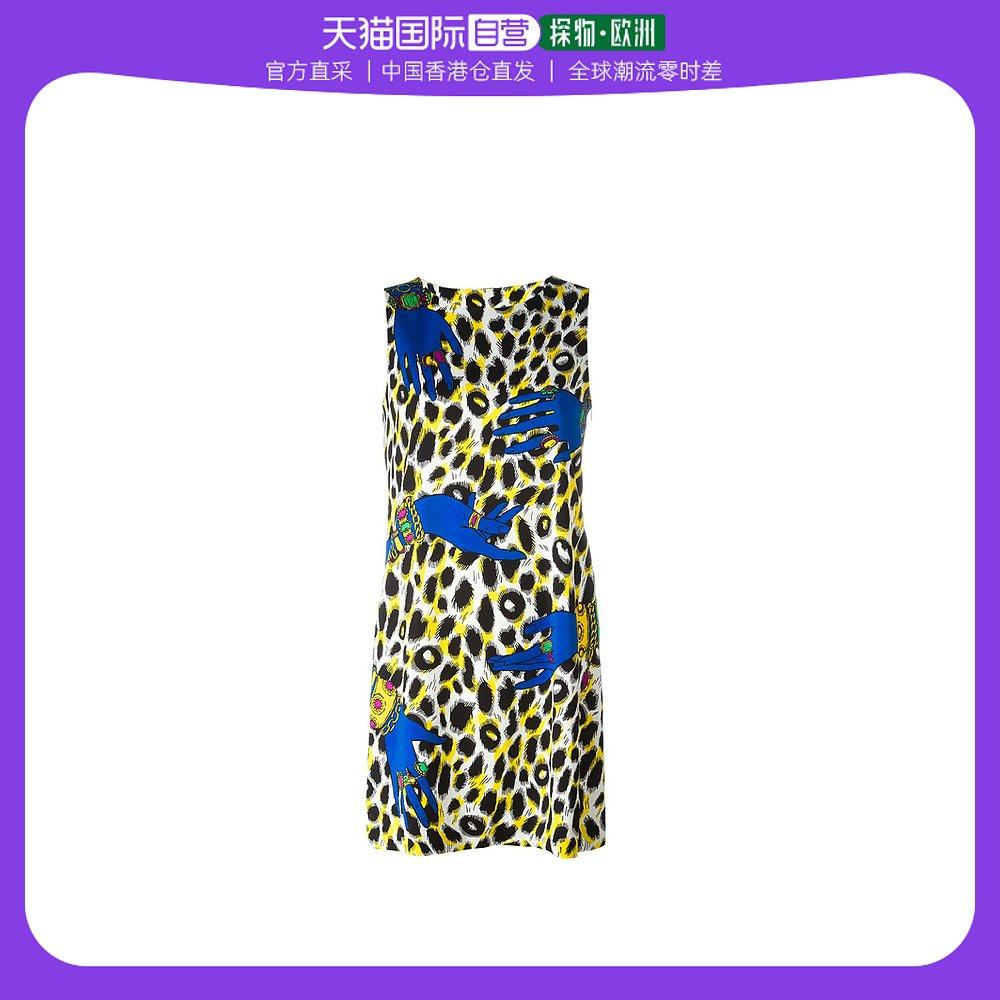 香港直邮moschino 印花修身连衣裙 a04075651001