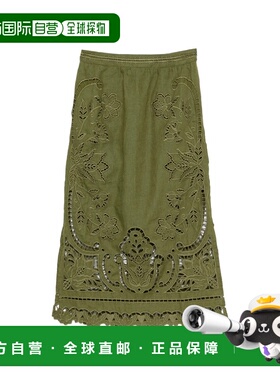 香港直邮FARM RIO 女士 MAJESTIC GARDEN RICHELIEU 绿色半身裙 3