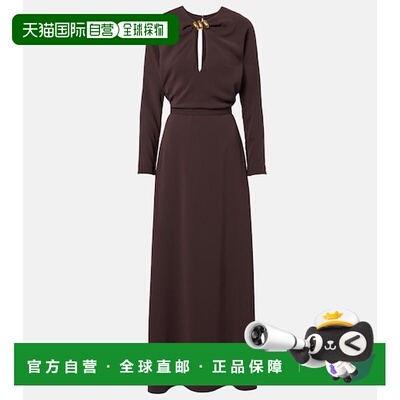 香港直邮MaxMara 麦斯玛拉 女士 精饰长款卡迪连衣裙长裙